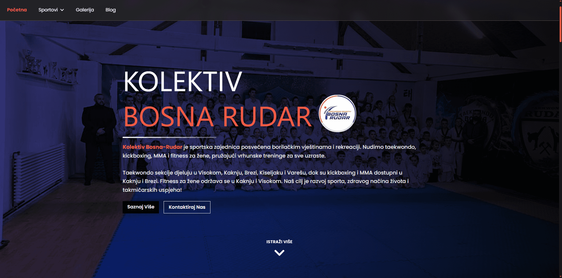 Taekwondo Kolektiv Bosna Rudar Slide 1