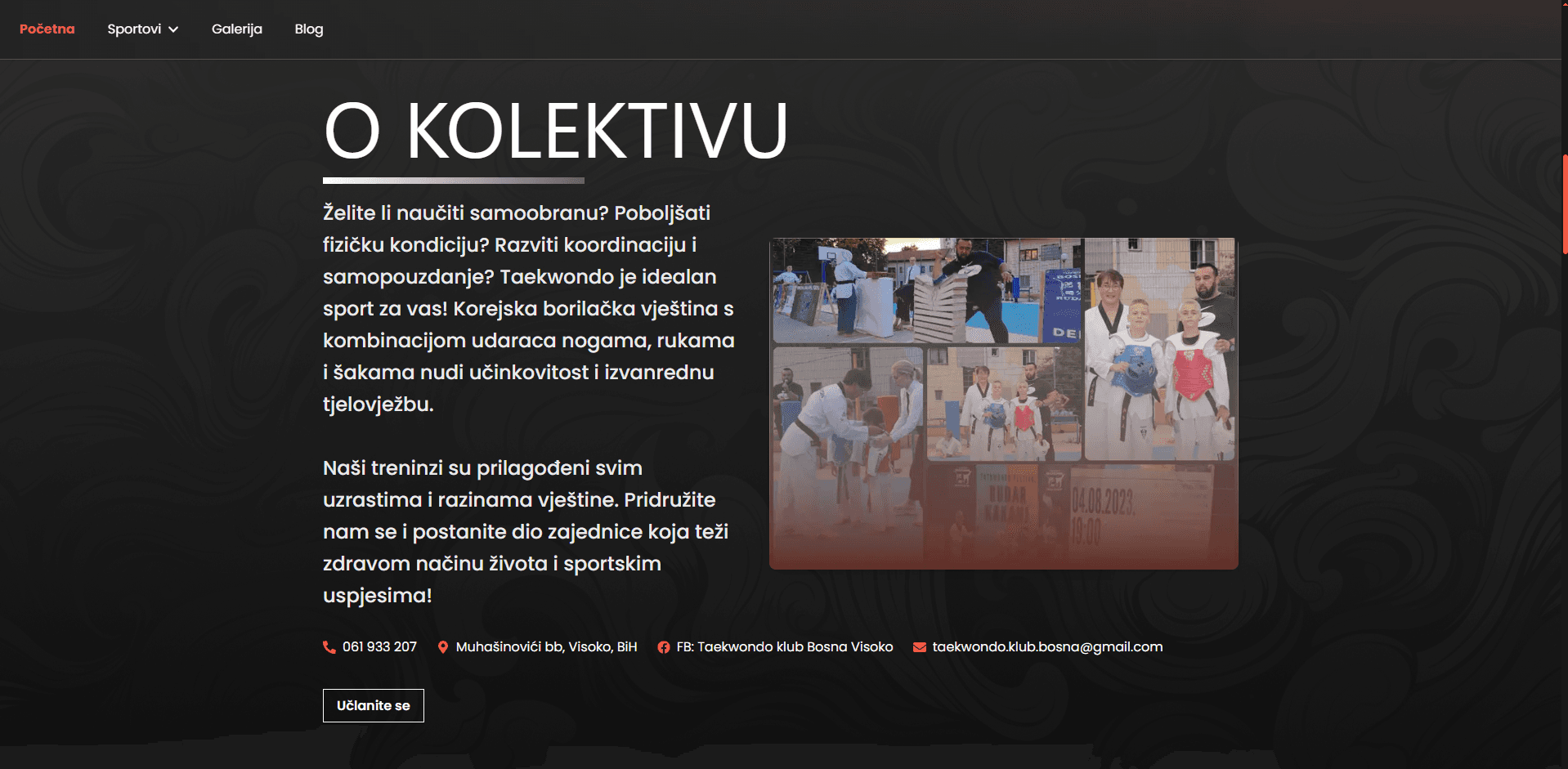 Taekwondo Kolektiv Bosna Rudar Slide 2